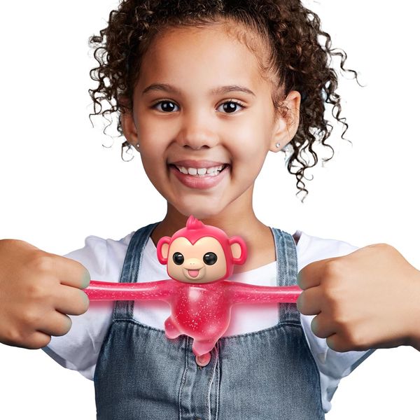 Интерактивная игрушка Moose Little Live Pets Hug n' Hang Zoogooz - Растягивающаяся Обезьянка Mooki, 70 звуков и реакций 26513 фото