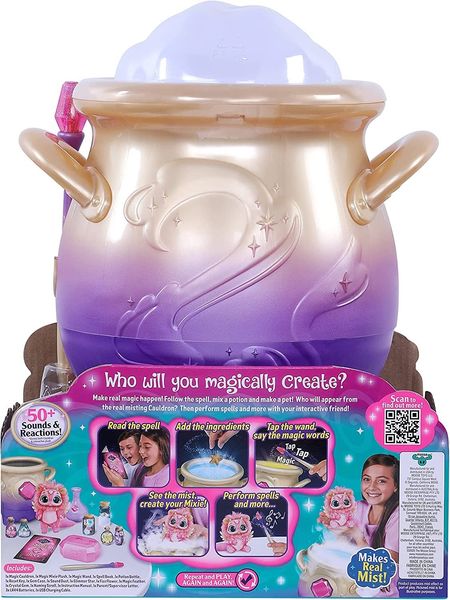 Ігровий набір Magic Mixies Surprise Cauldron Pink Чарівний котелок з інтерактивною іграшкою великий, Рожевий 122585 фото