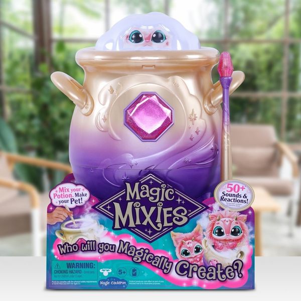 Ігровий набір Magic Mixies Surprise Cauldron Pink Чарівний котелок з інтерактивною іграшкою великий, Рожевий 122585 фото