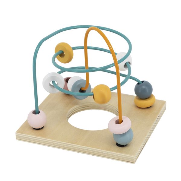 Бизикуб деревянный Viga Toys PolarB развивающая игрушка сортер , игровой центр 5 в 1 с пальчиковым лабиринтом 44030 фото