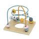 Бізикуб дерев'яний Viga Toys PolarB розвиваюча іграшка сортер, ігровий центр 5 в 1 з пальчиковим лабіринтом 44030 фото 6