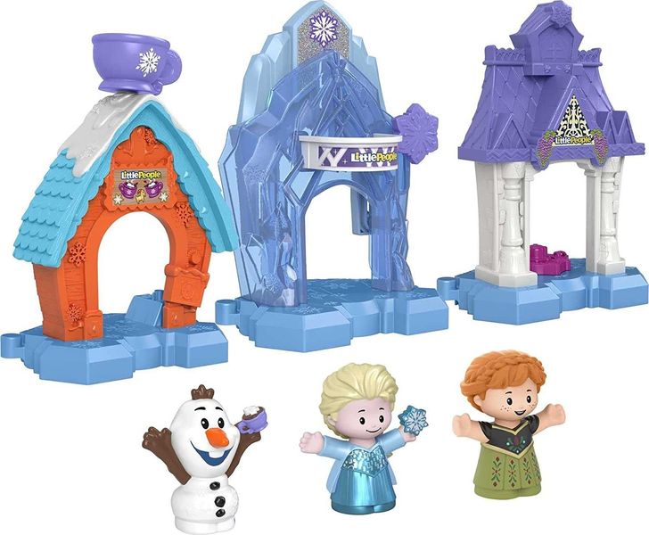 Ігровий набір Fisher-Price Disney Frozen Snowflake Village Село Сніжинок з фігурками Анни, Ельзи та Олафа HJG13 фото