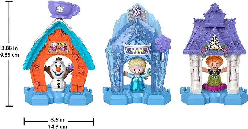 Игровой набор Fisher-Price Disney Frozen Snowflake Village Деревня Снежинок с фигурками Анны, Эльзы и Олафа HJG13 фото