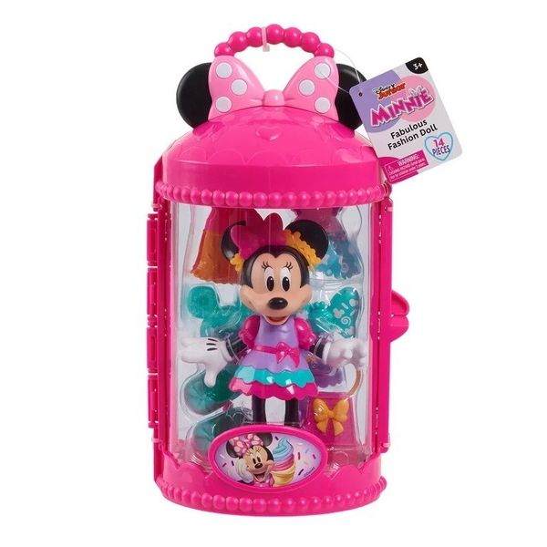 Кукла Disney Junior Minnie Mouse Fabulous Fashion Sweet Party в кейсе с аксессуарами 14ед., 15см 89992 фото
