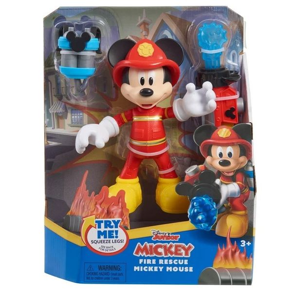 Ігровий набір Disney Fire Rescue Mickey Mouse, Пожежний Міккі Маус, шарнірний 15см 38121 фото