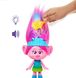 Лялька Mattel Trolls Band Together Rainbow HairTunes Queen Poppy Тролі Трояндочка 30см, з підсвічуванням та звуками HNF20 фото 3