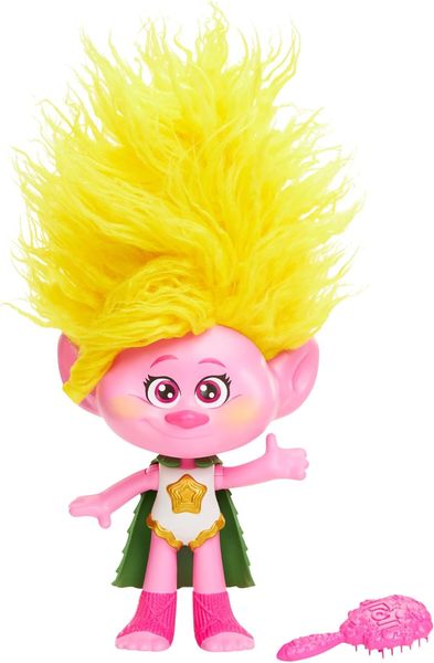 Лялька Mattel Trolls Band Together Rainbow HairTunes Viva Тролі Віва 30см, з підсвічуванням та звуками HNF21 фото