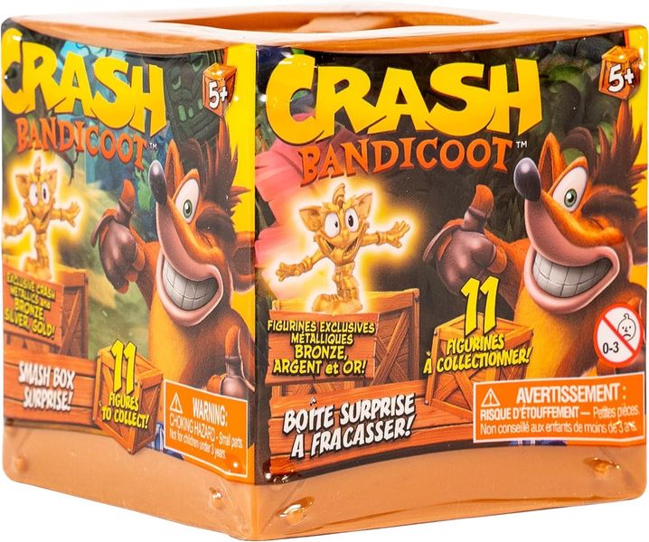 Коллекционная фигурка сюрприз Bandai Crash Bandicoot Smash Box Крэш Бандикут HE21522 фото