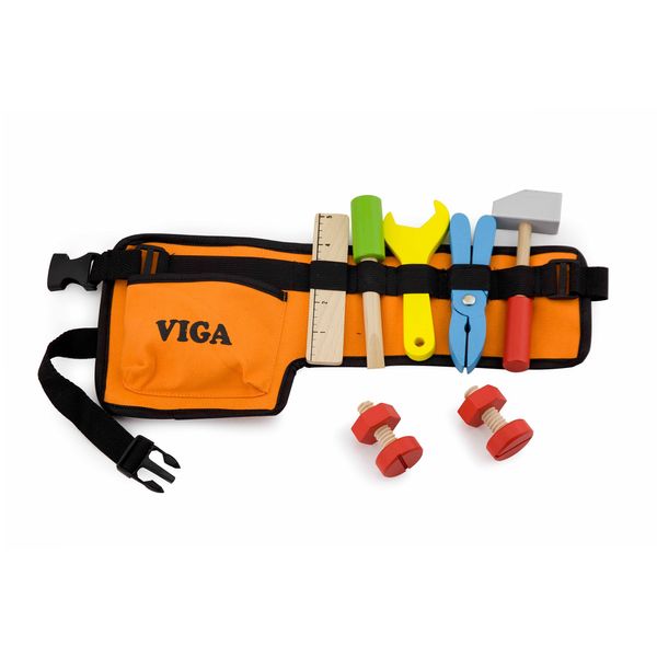 Дерев'яний ігровий набір Viga Toys Пояс з інструментами, 8 предметів (50532) 50532 фото