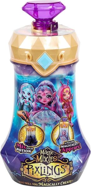 Чарівна лялька Magic Mixies Pixlings Marena The Mermaid Create and Mix Русалка в пляшці із зіллям, 16см 14872 фото