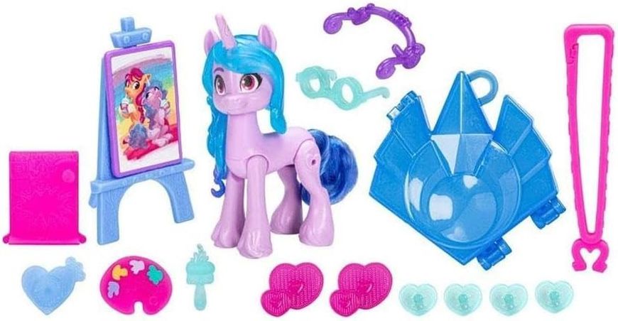 Hasbro My Little Pony Magic Izzy Moonbow поні Ізі, рожева 7,6см, аксесуари-сюрпризи, 16од. F5252 фото