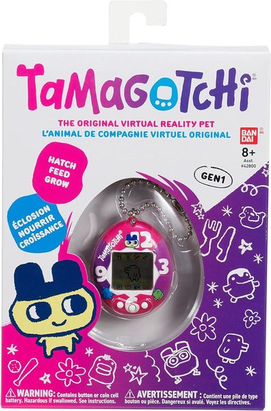 Іграшка інтерактивна BANDAI Tamagotchi Original Clock, Тамагочі вихованець 42889 фото