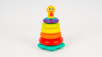 Музична інтерактивна пірамідка Hola Toys Качечка з підсвічуванням 2101 фото