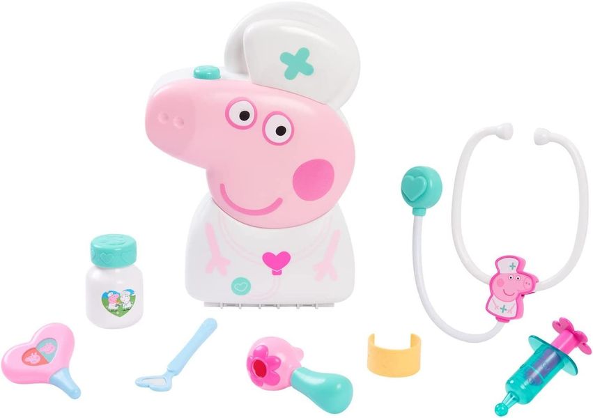 Игровой набор Just Play Peppa Pig Doctor Kit Детский чемоданчик доктора свинки Пеппы, 8 предметов 72522 фото