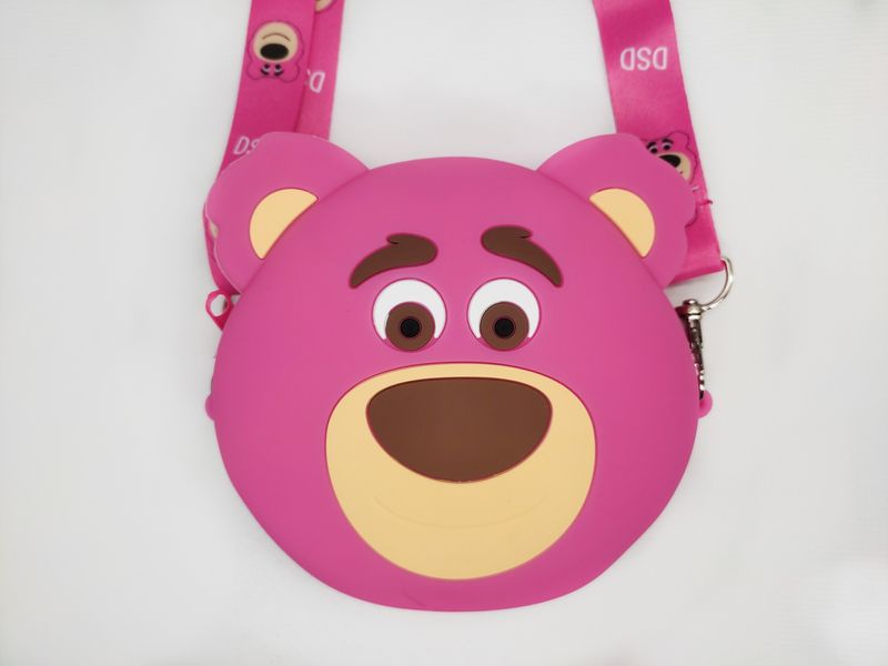 Детская силиконовая сумочка Metoo Мультгерои медвежонок Балу, круглая 1 отделение 12см 50757 фото