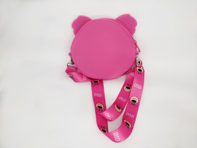 Детская силиконовая сумочка Metoo Мультгерои медвежонок Балу, круглая 1 отделение 12см 50757 фото