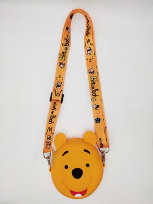 Детская силиконовая сумочка Metoo Мультгерои медвежонок Винни, круглая 1 отделение 12см 50757 фото