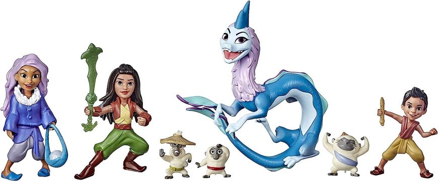 Игровой набор Hasbro Disney Princess Raya and The Last Dragon Sisu Kumandra Story Set, Принцесса Рая , Сису 7 персонажей E9474 фото