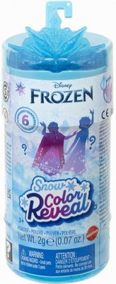 Набір з міні лялькою Disney Princess Snow Color Reveal Принцеса Дісней Крижане серце 12см, змінює колір, (в асортименті) HMB83 фото
