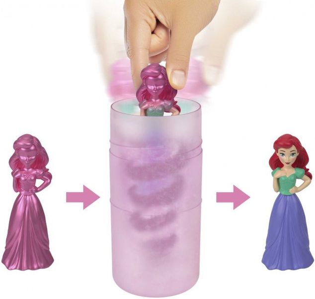 Набір сюрприз з лялькою Disney Princess Royal Color Reveal Дісней Принцеси, 12см змінює колір (в асортименті) 7од. HMB69 фото