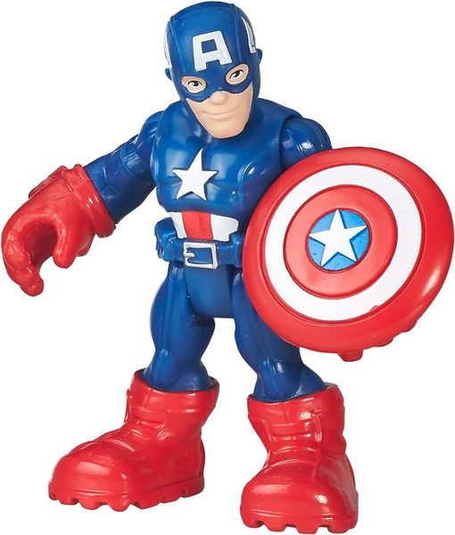 Набор фигурок Hasbro Marvel Playskool Heroes Super Hero Adventures Captain America 6 персонажей B5020AS0 фото