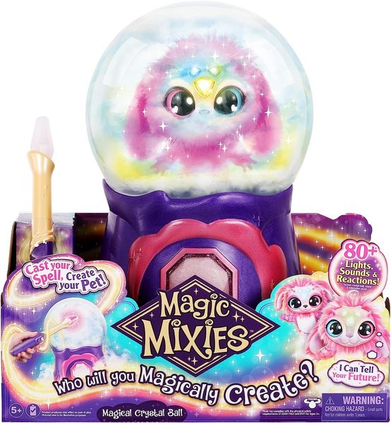 Ігровий набір Magic Mixies Чарівна куля з інтерактивною м'якою іграшкою та функцією нічника, Рожевий 14689 фото