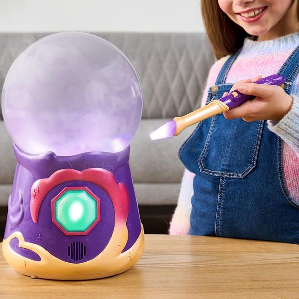 Игровой набор Magic Mixies Волшебный шар с интерактивной мягкой игрушкой и функцией ночника, Розовый 14689 фото