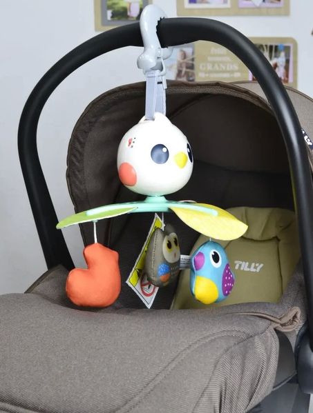 Музичний мобіль Hola Toys карусель на коляску Пташка E995 фото