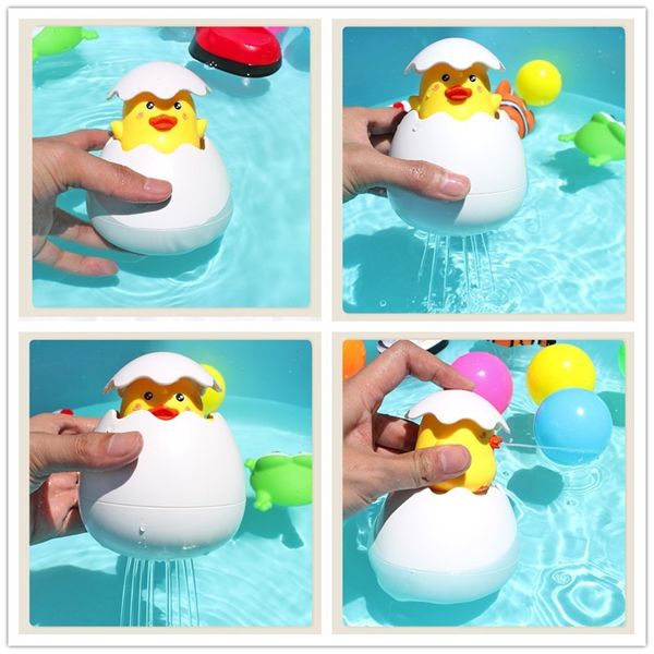 Іграшка для купання Metoo Курча в яйці, лійка з бризгалкою 10см Білий (MT-EGG02) MT-EGG02 фото