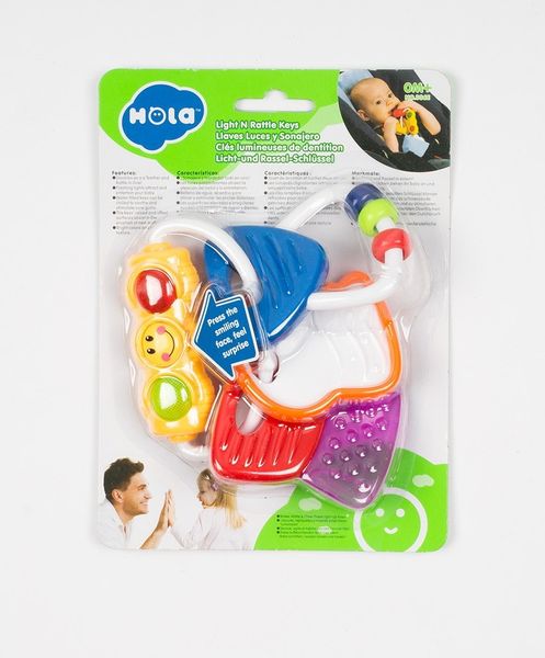 Погремушка Hola Toys Ключики прорезыватель с охлаждением и подсветкой 306E фото