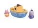 Игрушка для купания Toomies Peppa Pig Лодка дедушки Пеппы с фигурками-брызгалками E73414 фото 1