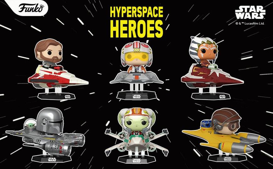 Фигурка Funko Pop! Ride Super Deluxe: Star Wars Hyperspace Heroes - Anakin in Naboo Sarfighter with R2-D2 Звёздные войны 70132 фото