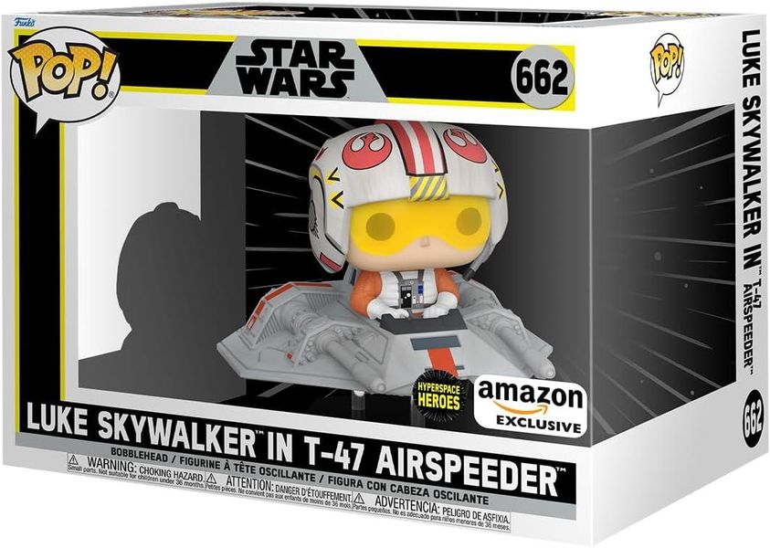 Фігурка Funko Pop! Ride Super Deluxe: Star Wars Hyperspace Heroes - Luke Skywalker in T-47 Airspeeder Зоряні війни 74404 фото