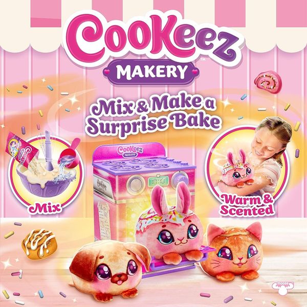 Интерактивная игрушка Moose Toys Волшебная духовка Cookeez Makery Cinnamon Treatz Oven Plush Сюрприз 23502 фото