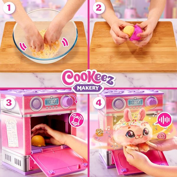 Интерактивная игрушка Moose Toys Волшебная духовка Cookeez Makery Cinnamon Treatz Oven Plush Сюрприз 23502 фото