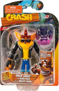 Фигурка коллекционная BANDAI Crash Bandicoot Biker With Mask 11см HE12331 фото