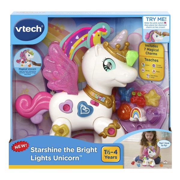 Интерактивная игрушка VTech Starshine the Bright Lights Unicorn Волшебный Единорог со звуками и светом 80-178000 фото