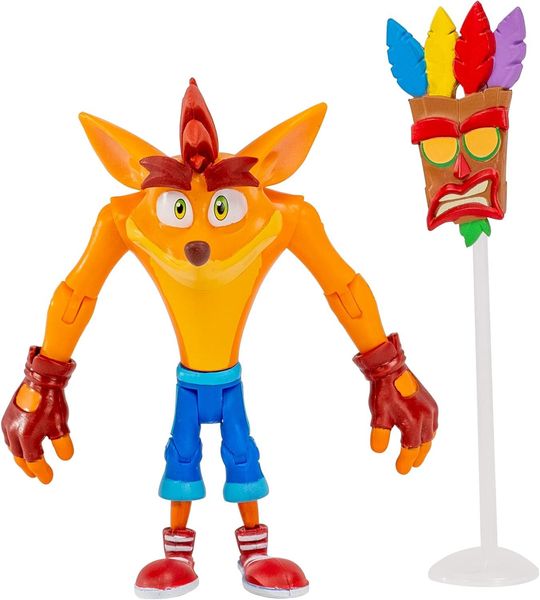 Фигурка коллекционная BANDAI Crash Bandicoot With Mask 11см HE12294 фото