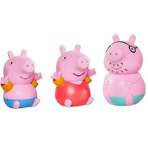 Набір іграшок-бризгалок для ванної Toomies Peppa Pig Father set Свинка Пеппа 3 шт. E73105-T фото