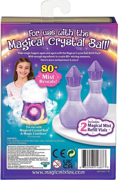 Набір поповнень для волшебного шару Magic Mixies Crystal Ball Mist Refill Pack запаска з флаконами 14687 фото