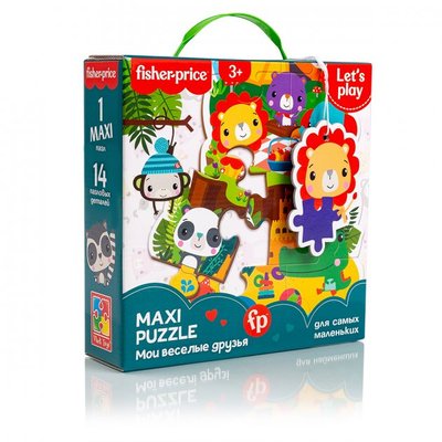 Пазлы для малышей Vladi Toys Fisher Price Maxi Puzzle Мои забавные друзья (VT1711-06) VT1711-06 фото