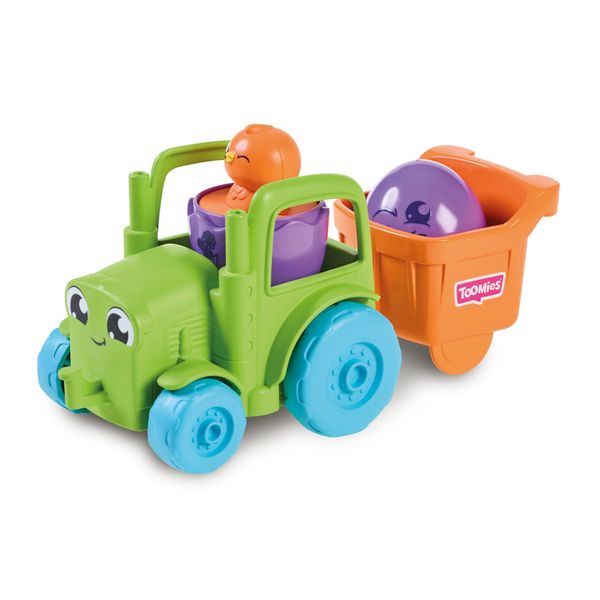 Іграшкова машинка Tomy Toomies Трактор-трансформер із яйцем E73219 фото