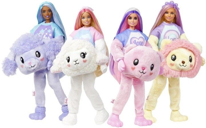 Кукла Barbie Cutie Reveal Барби сюрприз в костюме Овечки, меняет цвет, 28см HKR03 фото