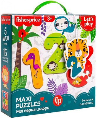 Пазлы для малышей Vladi Toys Fisher Price Maxi Puzzle Мои первые цифры (VT1711-07) VT1711-07 фото