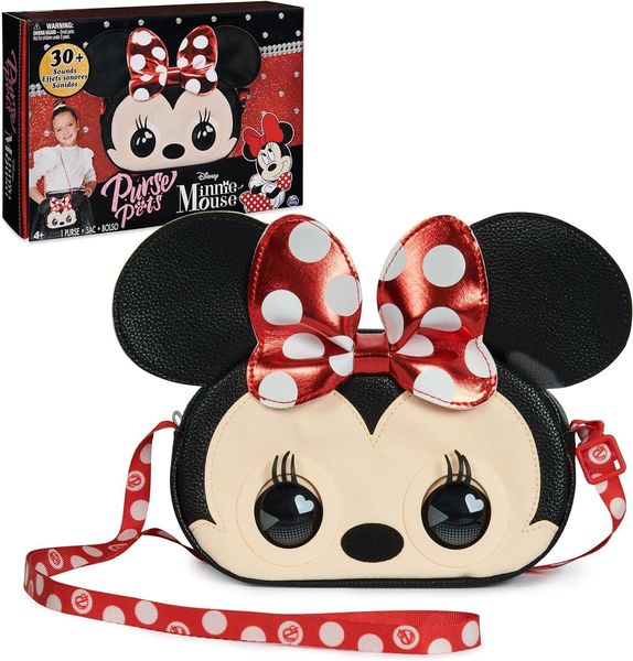 Інтерактивна сумочка Spin Master Purse Pets Disney Minnie Mouse, Мінні 30 звуків, моргає очима SM26710 фото